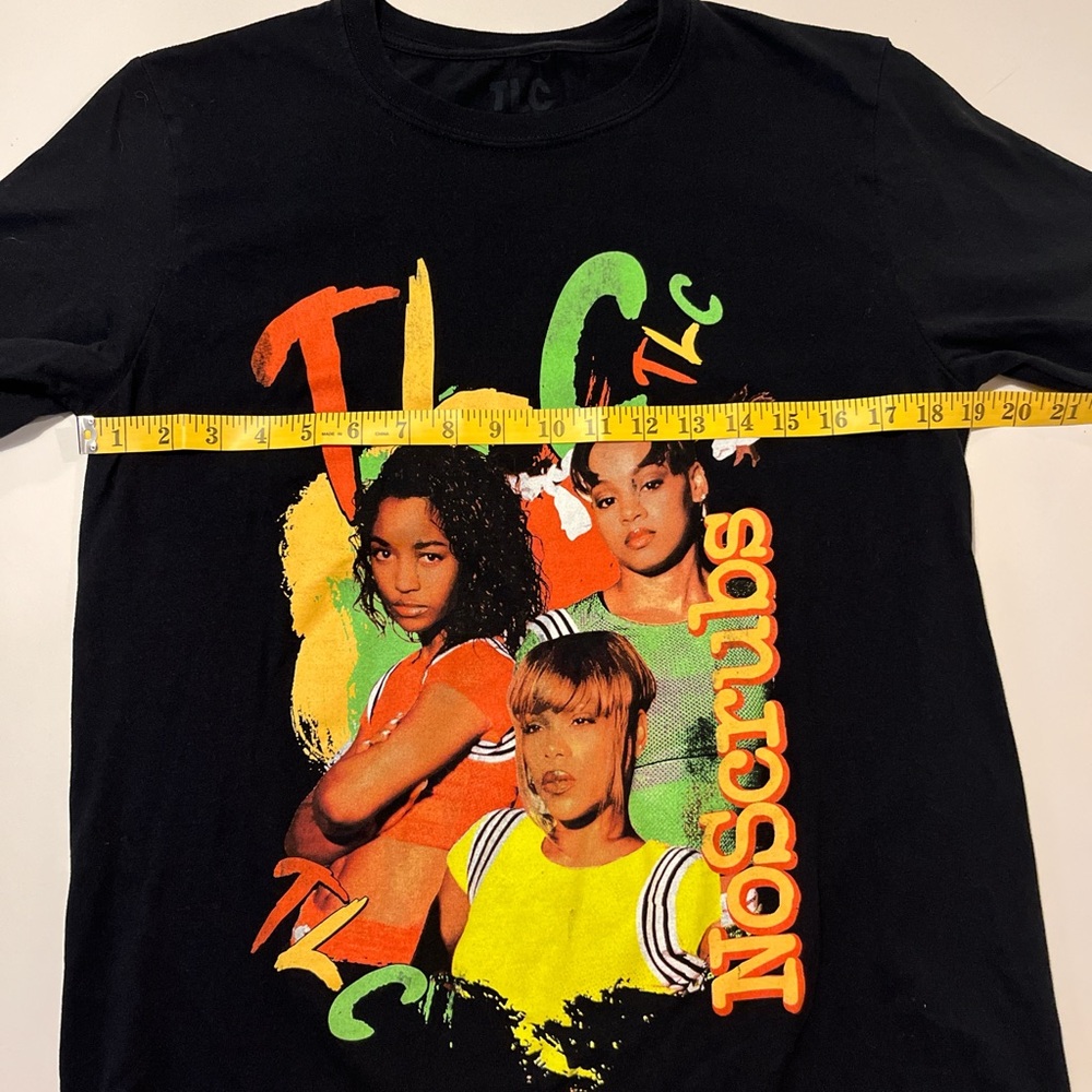 Y2K TLC “No Scrubs” T-Shirt 100% Cotton Size Medium Unisex - Picture 4 of 6